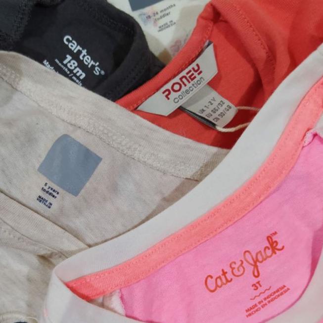 ✴ Kaos Anak Perempuan Branded Baby Gap, Carter 6 Bulan - 4 Tahun ➳