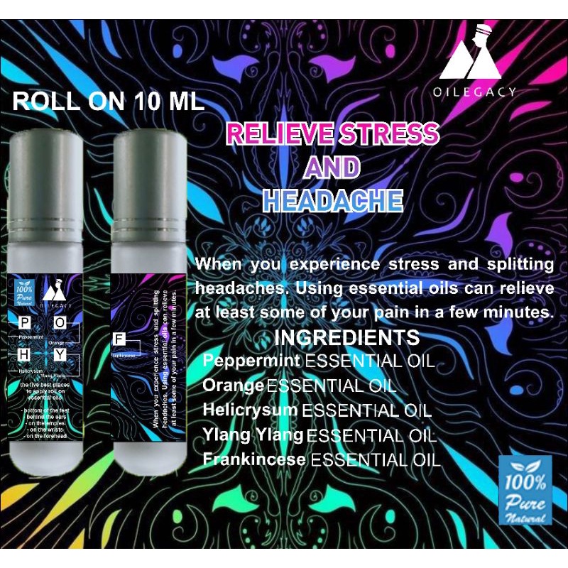 ROLL ON SAKIT KEPALA | STRESS | PUSING | HEADACHE | ANTI VIRUS | MUAL | ESSENTIAL OIL | KESEHATAN