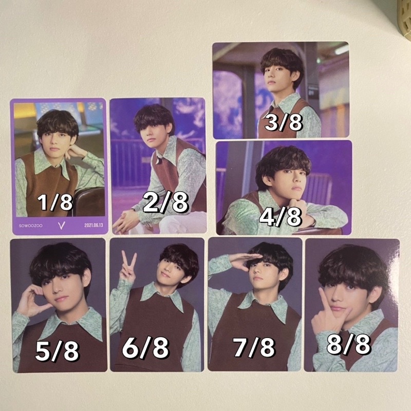 (COD) UNOFFICIAL MPC SPC BTS SOWOOZOO TAEHYUNG JIN JIMIN FREE INNERSLEVEE