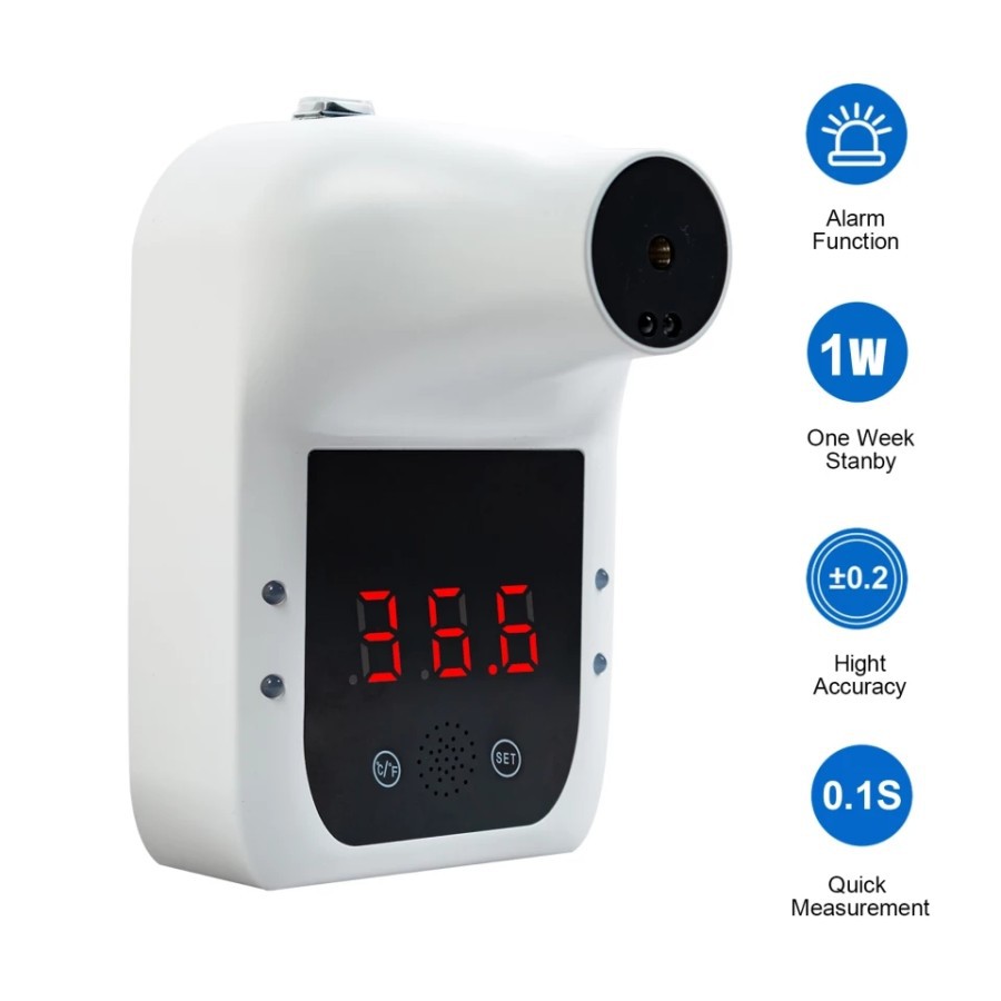 Termometer Infrared Dinding Ukur Suhu Badan Termometer Counter GP100