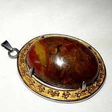 liontin batu akik pancawarna garut