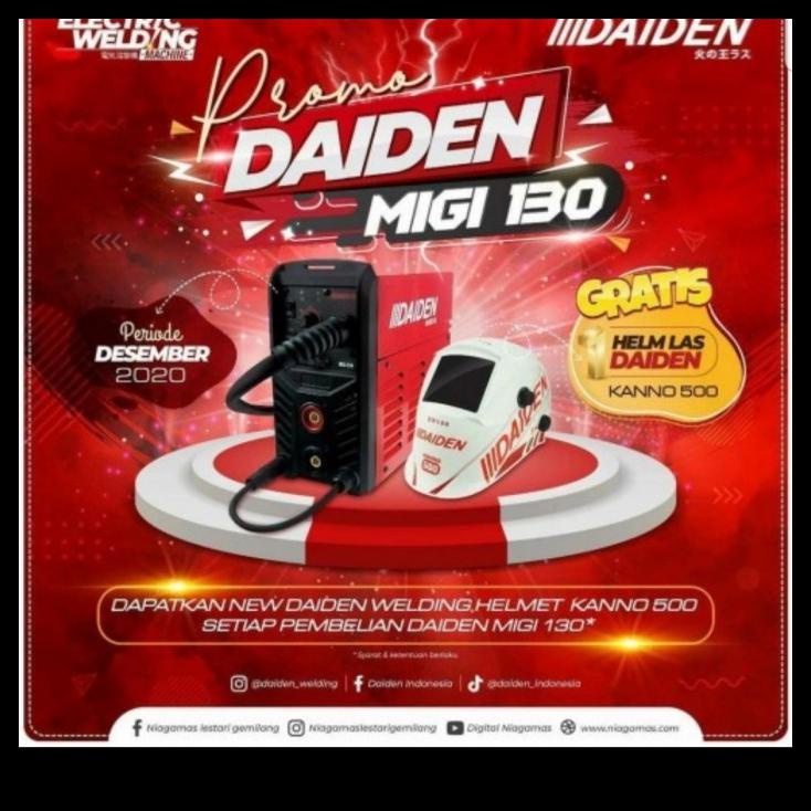 PUNCAK HARGA MURAH  Paket Mesin Las Co2 Daiden Migi 130 / Daiden Migi 130 / Daiden Mig 130 -