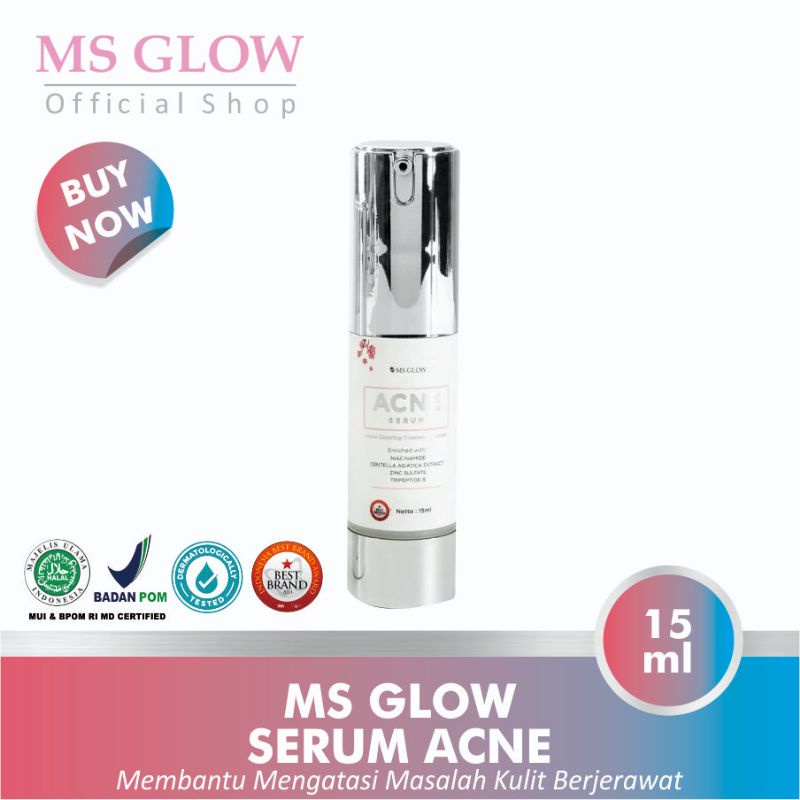 Serum Acne Ms Glow Acne Serum Ms Glow Original 15ml