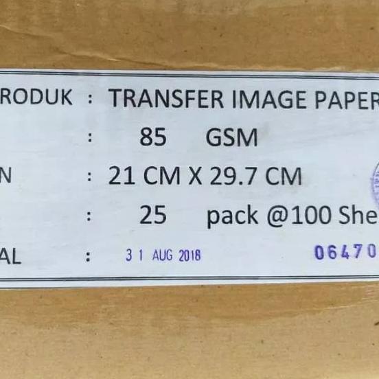 

READY ✅Transfer paper / kertas sublim A4 isi 200 untuk cetak kaos|RA4