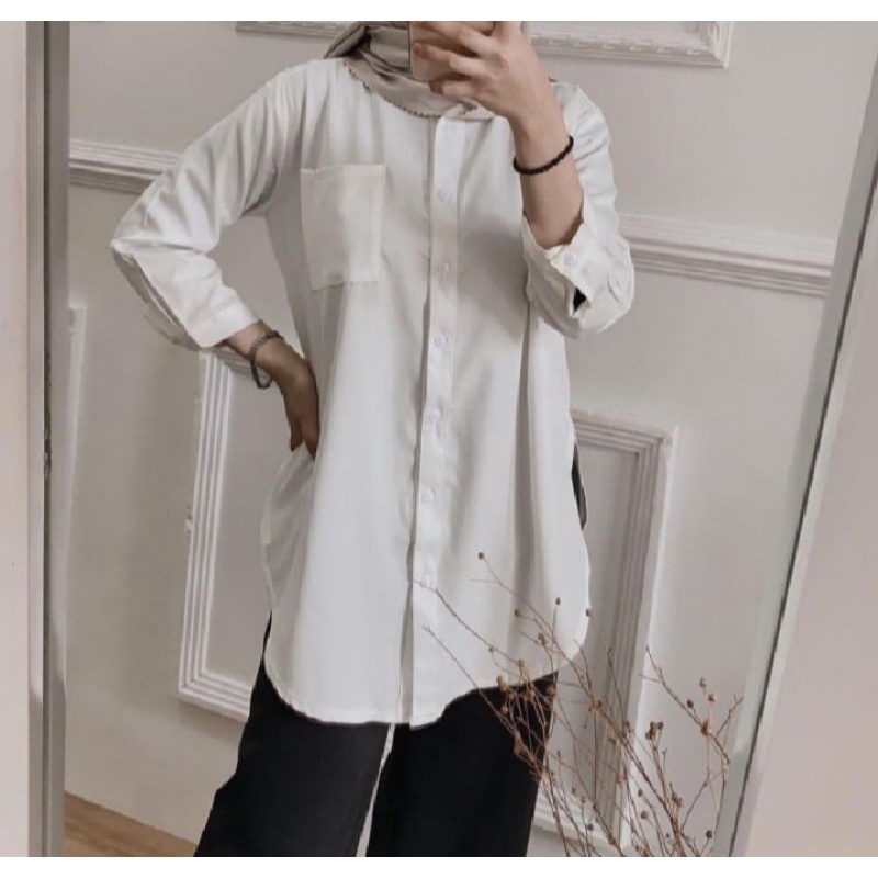 MJS-Cicira Shakila/Daily Tunik/Blouse Wanita Lengan Panjang/Atasan Wanita