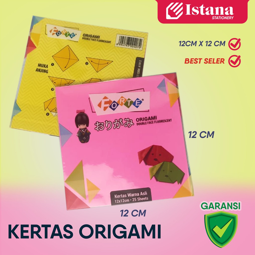 

[BEST SELLER] KERTAS ORIGAMI FORTE DOUBLE SIDE 12X12 CM