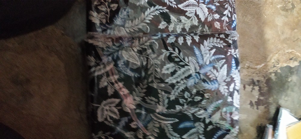 Batik Couple Keluarga Sania Ruffle Ori Ndoro Jowi Dnt Blarak Biru Batik Original Pekalongan Blouse