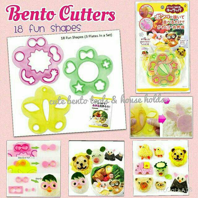 

Bento cutter 18 Fun Shapes