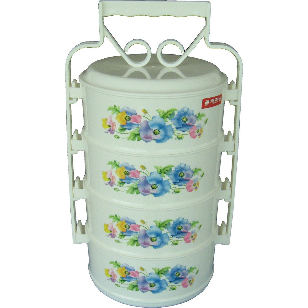 LION STAR R 10 FOOD CARRIER BOX 15 CM 4 STACK RANTANG CATERING 4 SUSUN