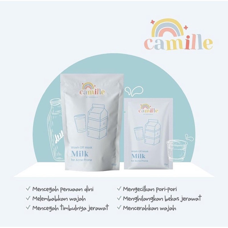 [READY] CAMILLE BEAUTE FACEMASK BPOM-Milk