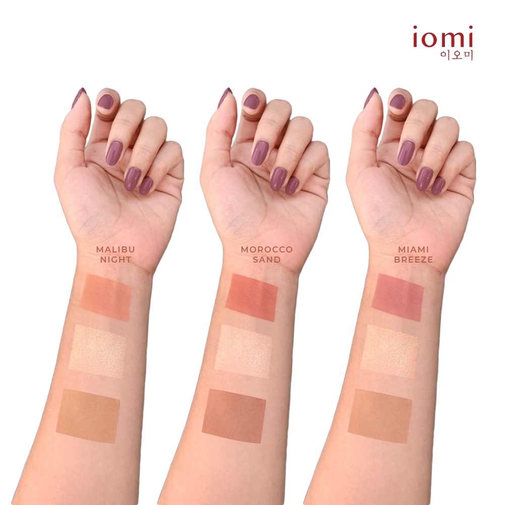 [BEST SELLING] IOMI Beauty - 3 in 1 Face Palette (Bronzer, Highlightter, &amp; Blush) | Pigmented Longlasting Face Palette