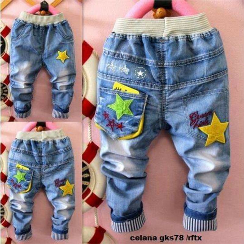 celana pendek jeans anak cowok gks78