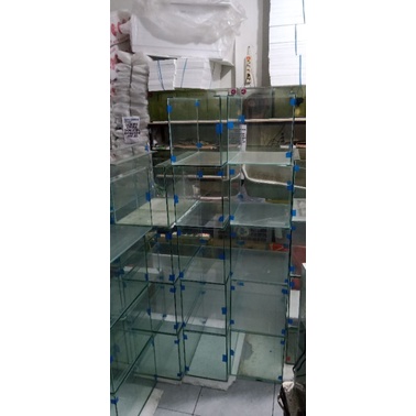 Aquarium kaca 60x30x30 Bandung full kaca baru 100%