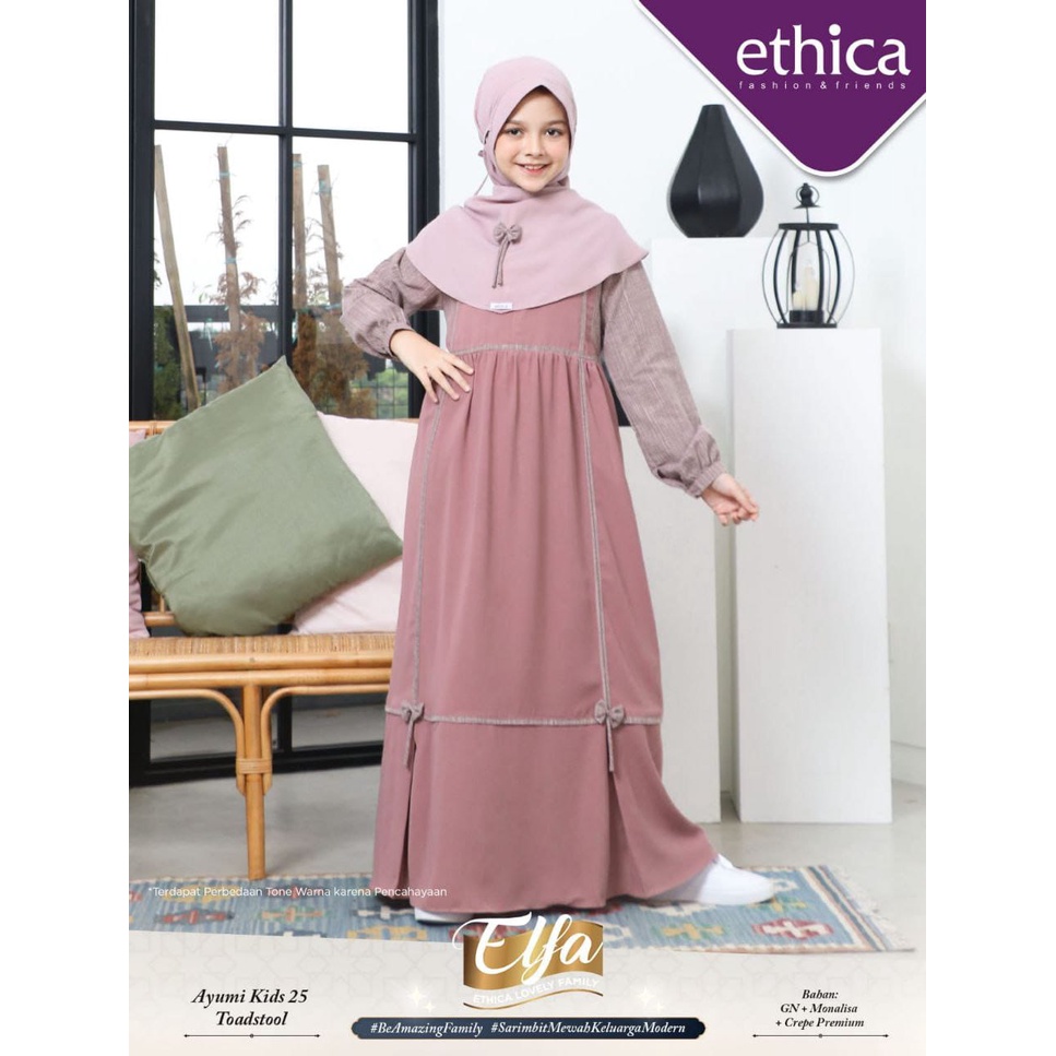 Cod Busana Muslim Sarimbit Elfa 255 New Arrival Best Seller Diskon 15%