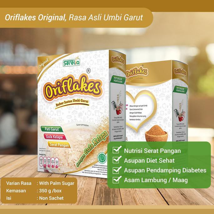 

ORIFLAKES ORIGINAL SERELIA UMBI GARUT 350GR - PLAIN