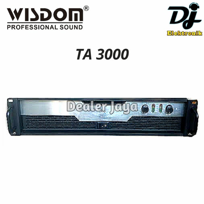 Power Amplifier Wisdom TA 3000 / TA3000 - 2 channel
