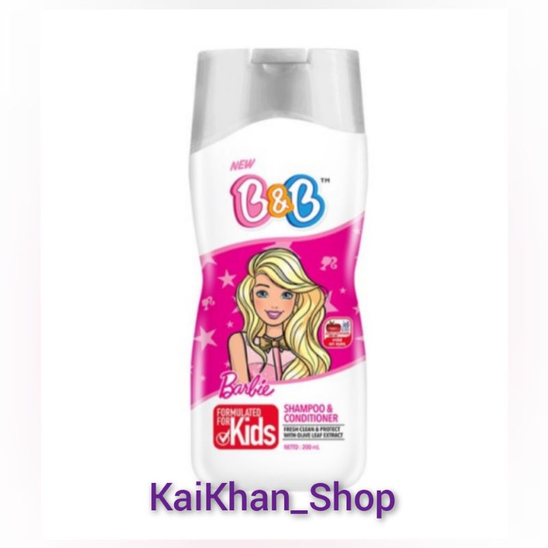 B&amp;B Kids Shampoo Berbie Olive Leaf - 200ml (kemasan baru)