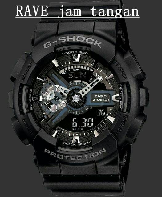 Jam tangan pria merk casio g shock gshock type ga 110 ga110 baterai