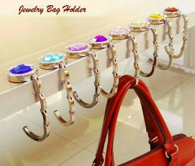 Jewelry bag holder gantungan tas portable bag hook ok  good quality