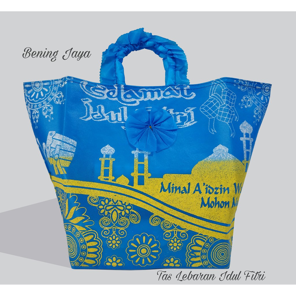 

Tas Kibir Lebaran Idul Fitri Biru Tebal 60 gsm