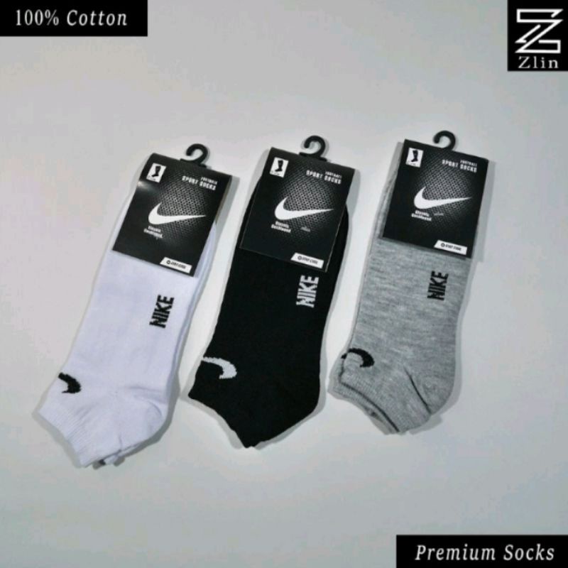 kaos kaki pendek dibawah matakaki Nike pria dan wanita / bahan tebal adem lembut dan sangat nyaman dipakai gambar real pick peking rapih