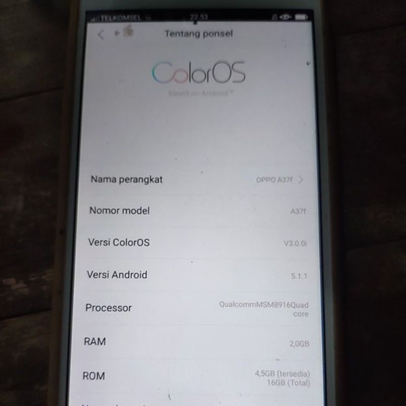 OPPO A37 SECOND