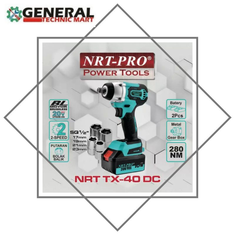 MESIN CORDLESS IMPACT WRENCH NRT TX-40 DC
