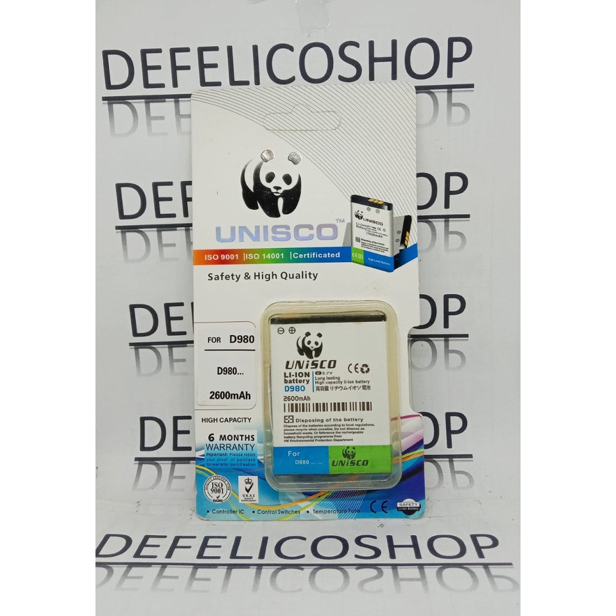 Batrai NEXIAN D980 Original UNISCO Batrai Batre HP