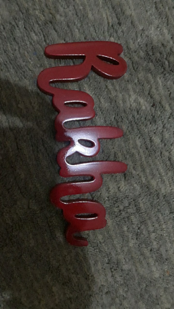 Nama Kayu Custom / Nama Kayu Dekorasi Dinding / Nama Kayu Custom Mahar / Huruf Hijaiyah