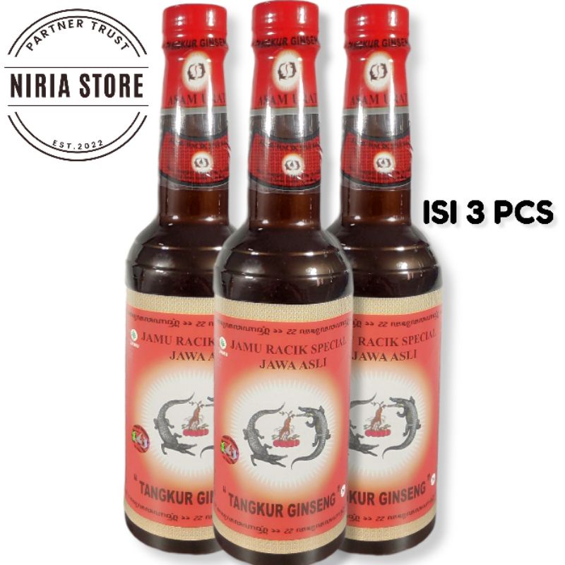 [ PROMO HEMAT ISI 3 PCS ] JAMU TANGKUR GINSENG ASAM URAT 100% / JAMU ASLI RACIK JAWA SUDAH BPOM / JA