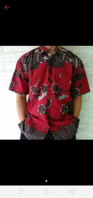Kemeja Batik/ Hem Batik Seragam Batik Size M L Xl Xxl 4l 5l 6l 7l 8l