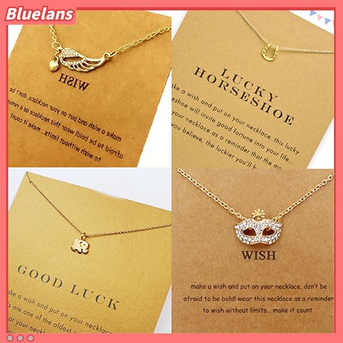 Bluelans Kalung Choker Liontin Hati Bintang Gajah Untuk Wanita