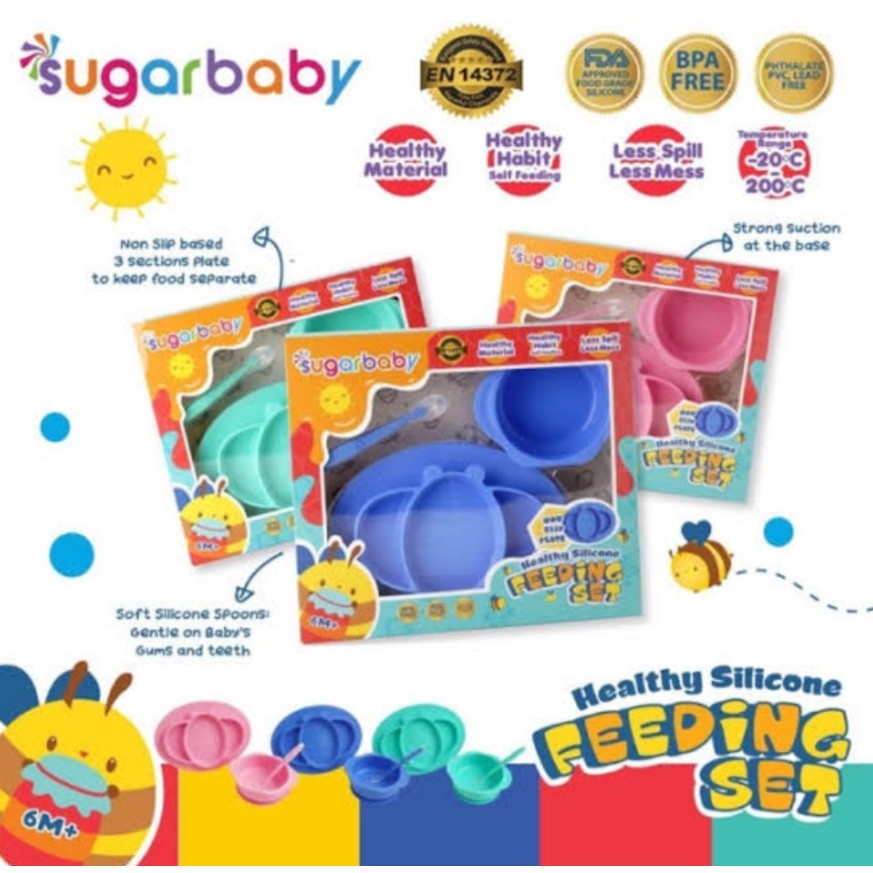 Sugarbaby silicone feeding set