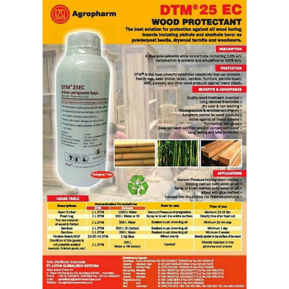 PRODUK TERBAIK - DTM ANTI RAYAP OBAT RAYAP ANTI HAMA ANTI INSECT PEST CONTROL