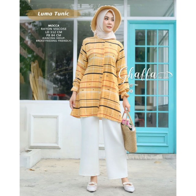 luma tunik rayon viscose by ghaffa label