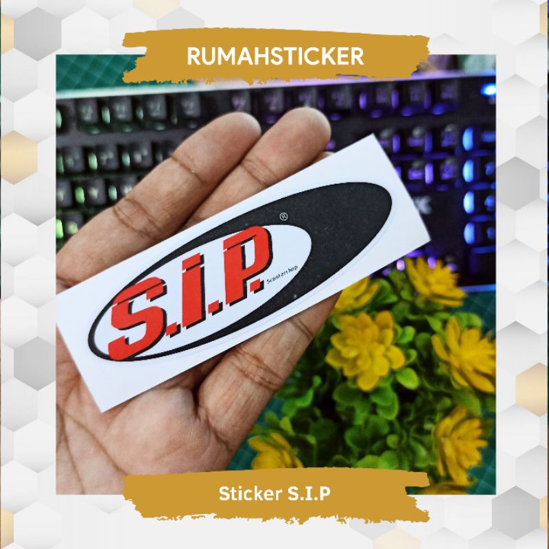 

[DENAMART] Sticker Stiker Printing and Cutting KissCutt Logo S.I.P SIP Keren