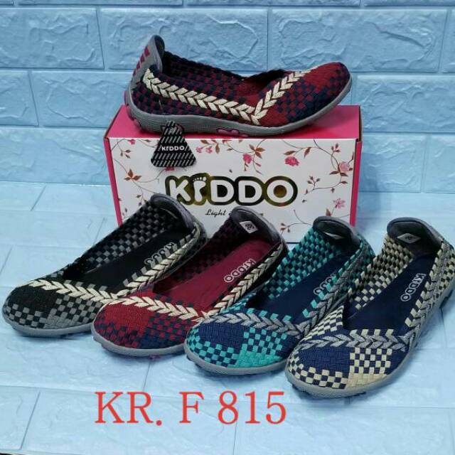 Sepatu Rajut KIDDO F815 Flat ORIGINAL