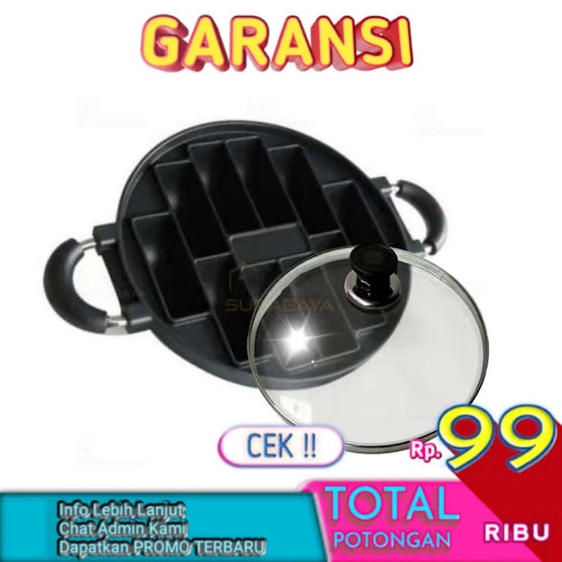 HAPPY CALL Cetakan Pukis 10 Lubang Teflon Anti Lengket
