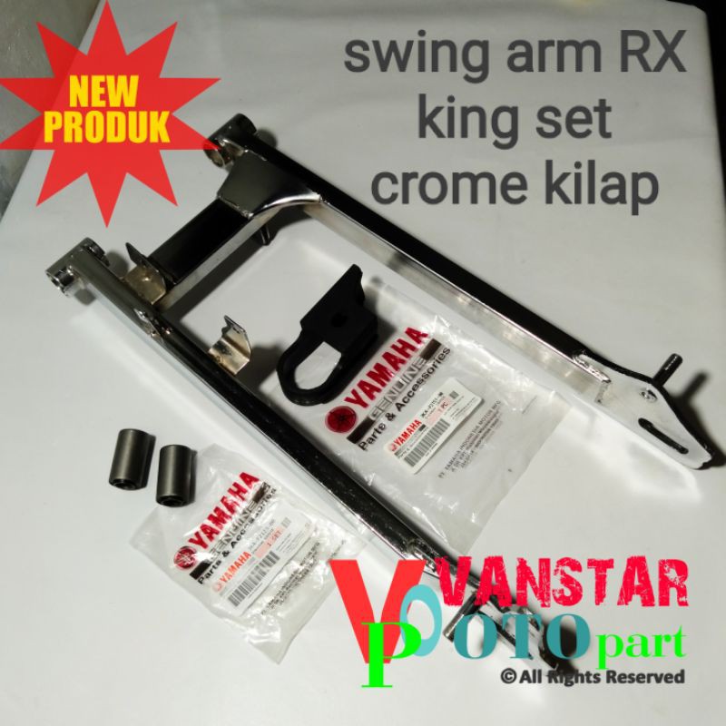 swing arm lengan ayun RX king crome fullset