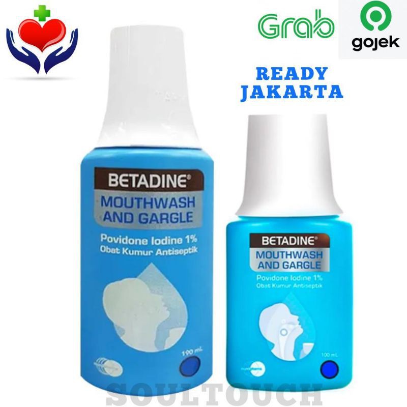 BETADINE Kumur Original Mouthwash &amp; Gargle 190ml dan 100ml