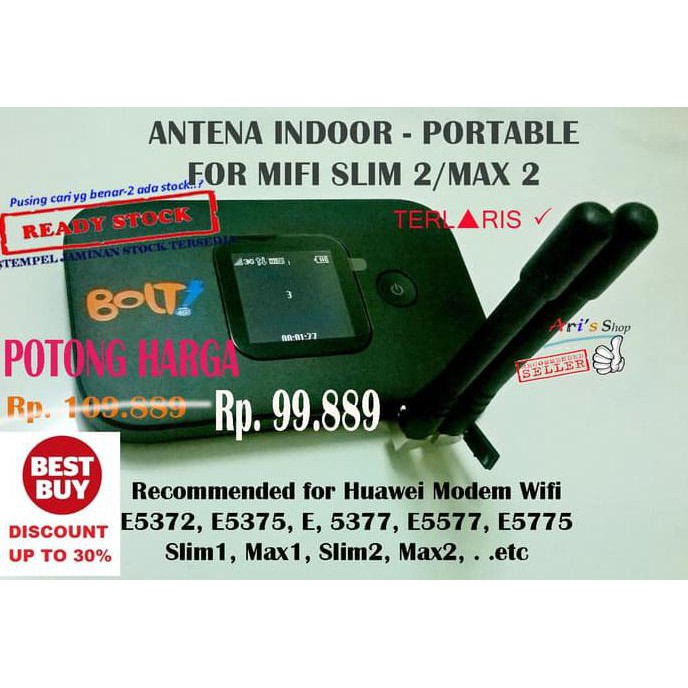 ANTENA INDOOR PX3 MODEM MOBILE 4G WIFI MIFI HUAWEI E5577C E5577 XL GO