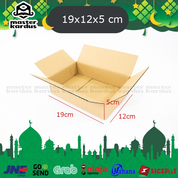 

Kardus Box Packing Ukuran 19x12x5 cm Polos