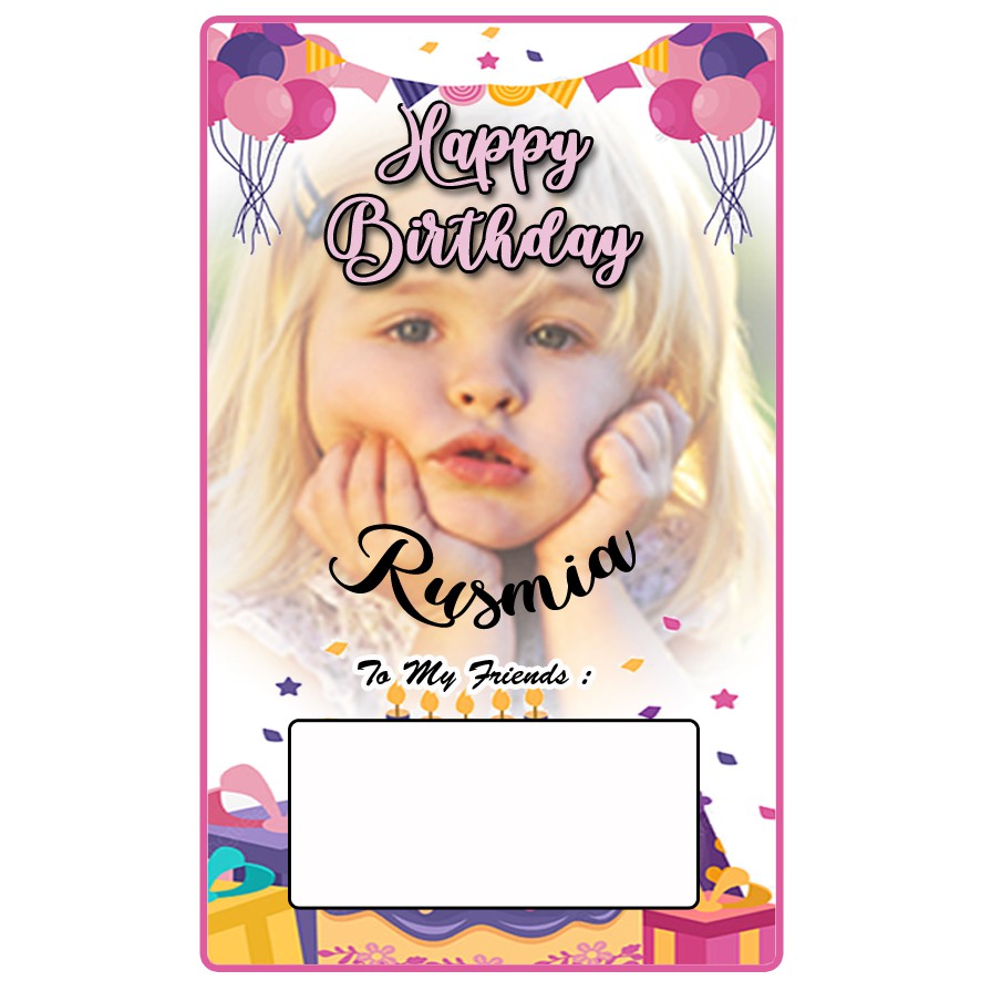 UT 001 UNDANGAN ULANG TAHUN SUNAT SUNATAN KHITAN KHITANAN KERTAS KARTU SURAT UNDANGAN