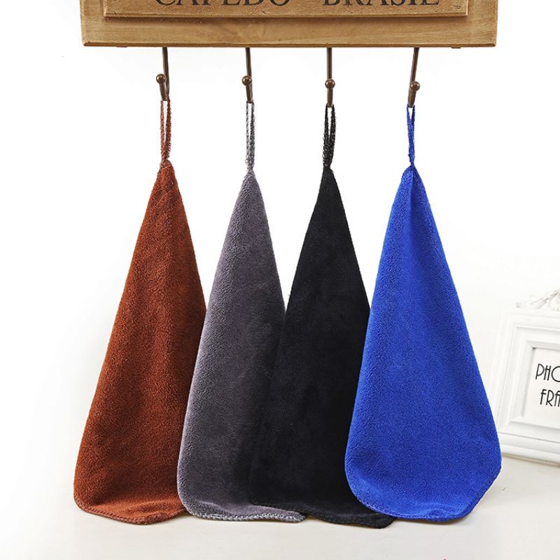 [4pcs] 420GSM Kain lap tangan dapur gantung microfiber serbaguna