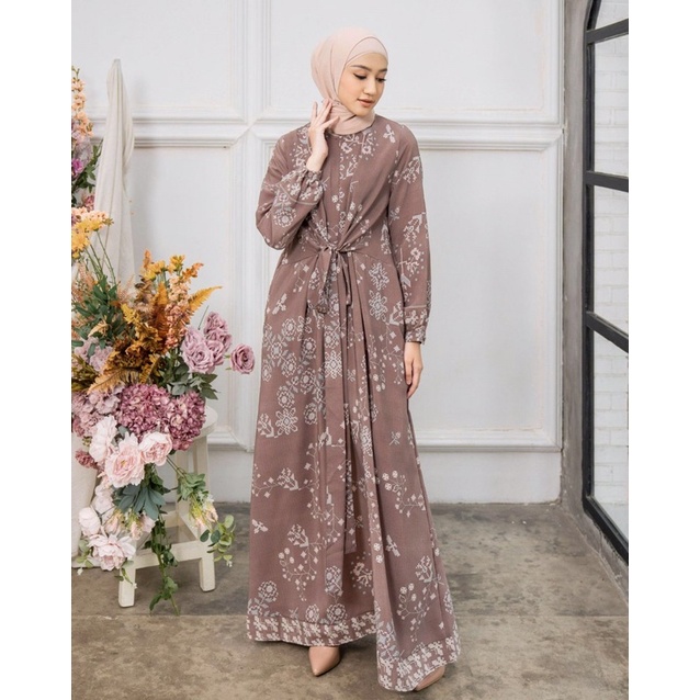 DAHAYU DRESS BROWN / GEULIS.ID