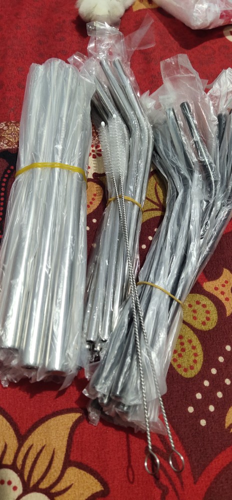 Sedotan Stainless Bubble Boba Jumbo