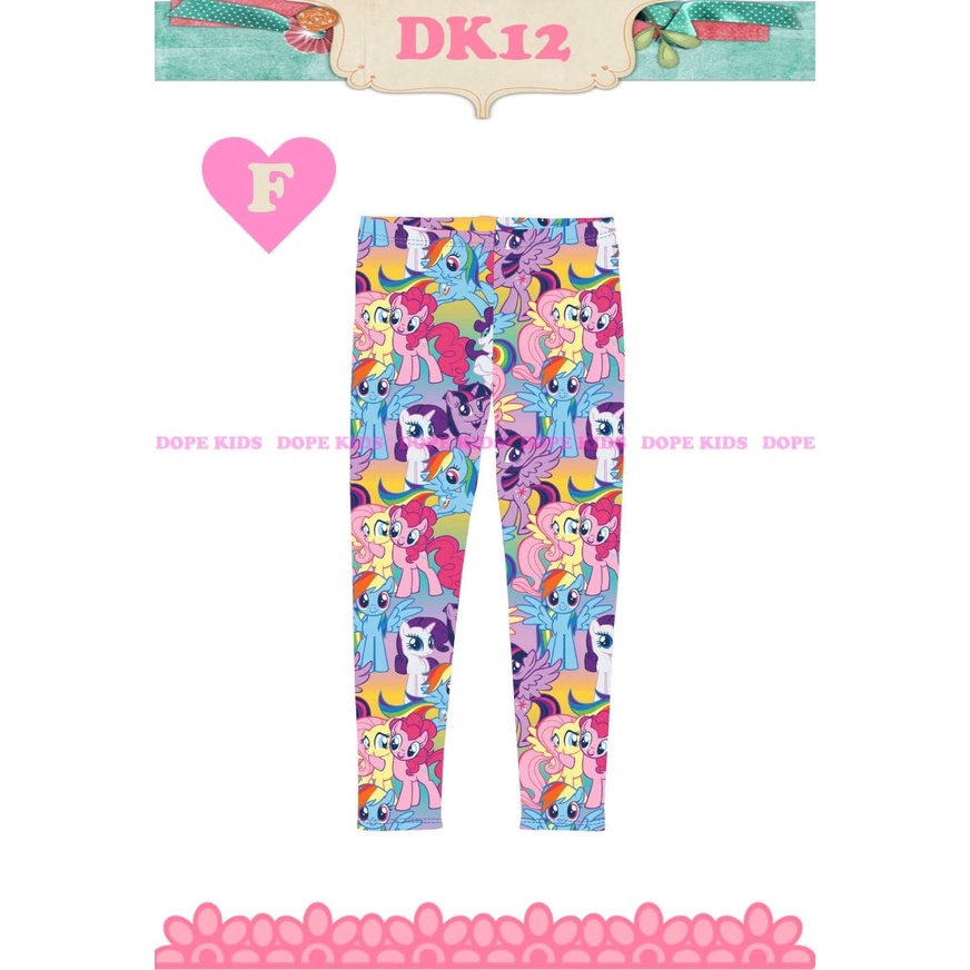 Celana Legging Bayi Perempuan Import motif Little Pony ukuran 6bulan-3tahun