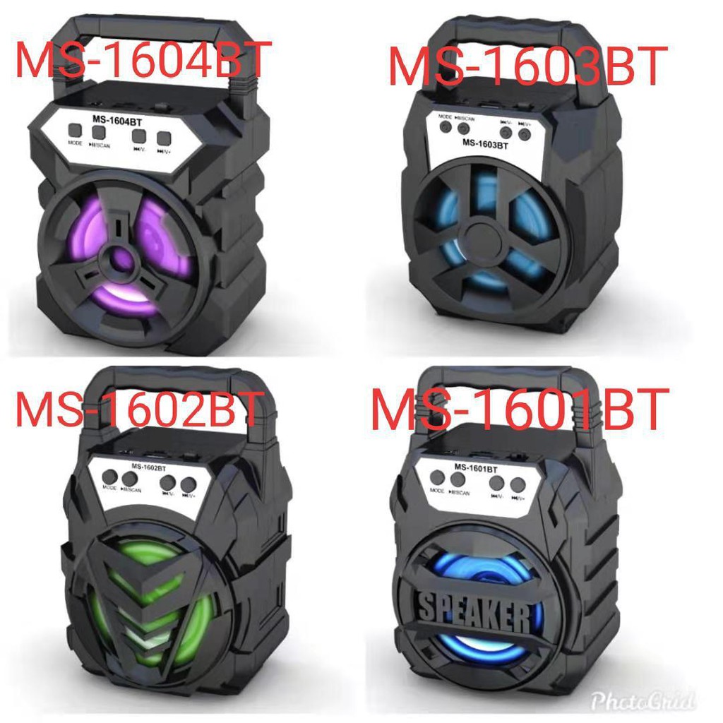 Speaker Bluetooth Type MS 1601 1602 1603 1604