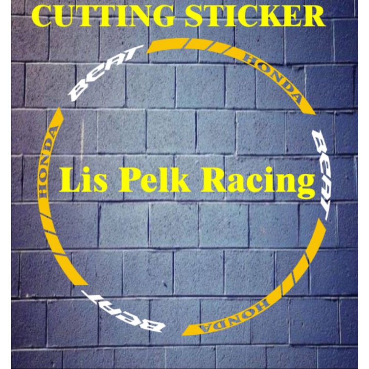 sticker variasi cutting lis pelek motor beat