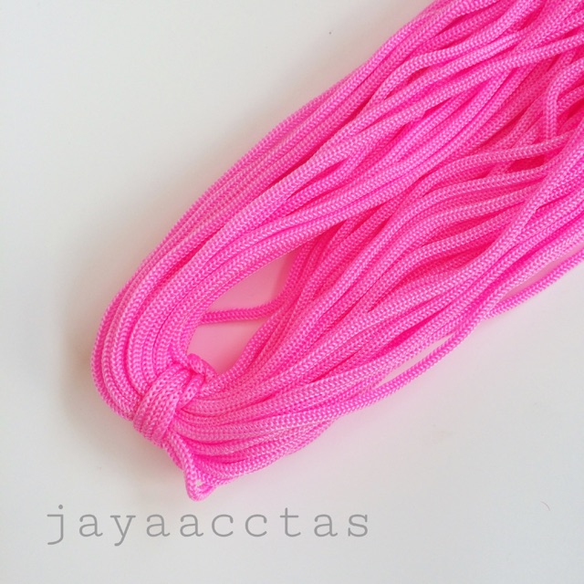 Tali kur 3 mm bahan benang poly hot pink